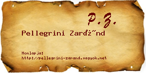 Pellegrini Zaránd névjegykártya